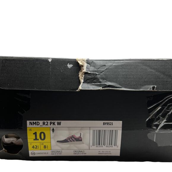 Adidas Sneakers Primeknit Boost Women NMD R2 PK W Wonder Pink CAMO Glitch SZ 10 - Picture 2 of 16